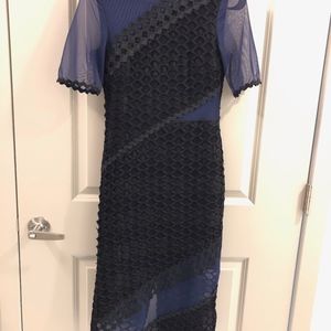 Black and Blue Cocktail Dress
